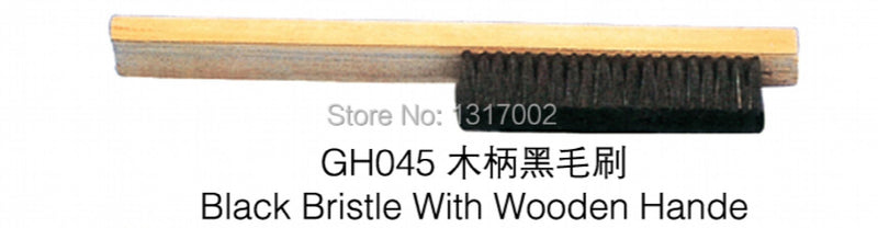4pcs Gh045 Bristle Jewelry Cleaning Brush with Wooden Handle