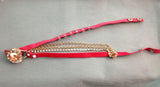 Punk Rhinestone Red Wrap Bracelet Watch Wristwatch