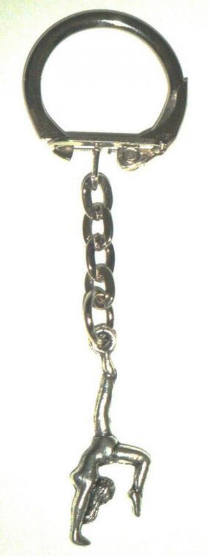 Vintage Gymnasts Charm Keychain for Women