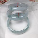 Burmese Jadeite 54-64mm Light Flower Bracelet Princess Jewelry