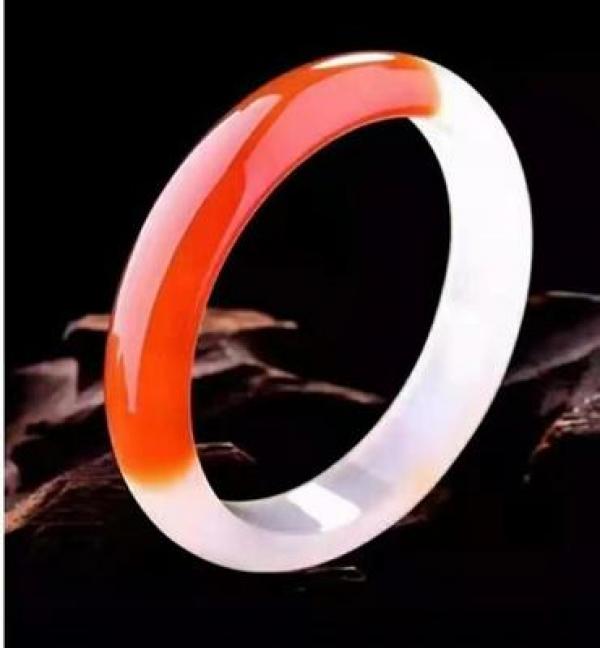 Zheru Agate Chalcedony Bracelet 54-64mm for Mother and Girlfriend