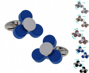 Men's Rotating Fingertip Gyroscope Cufflinks L1746