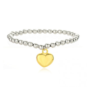 HECHENG Heart Earrings Necklace Bracelet Set