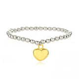 HECHENG Heart Earrings Necklace Bracelet Set