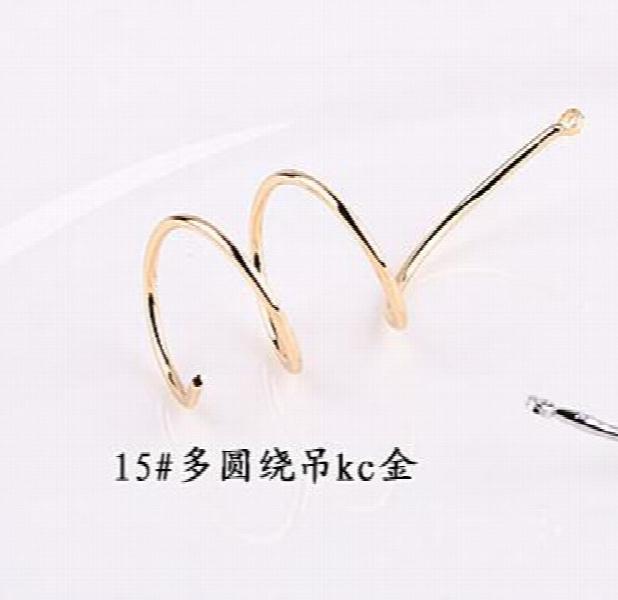 30pcs Copper Alloy Geometric Charms DIY Earring Pendant Accessory