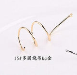 30pcs Copper Alloy Geometric Charms DIY Earring Pendant Accessory