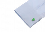 Men's Green Fish Cuff Links L1654