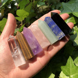 Natural Amethyst Tower Quartz Healing Stone Home Decoration