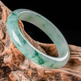 Natural Burmese Jade Light Flower Bracelet Princess Jewelry Gift