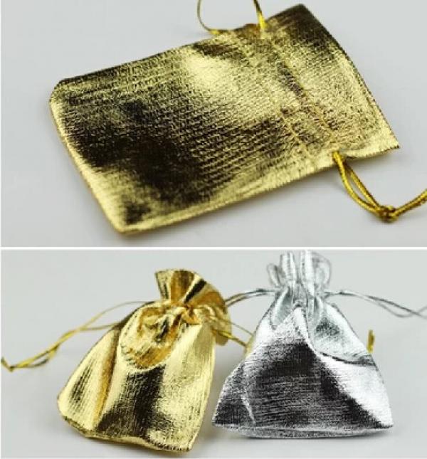 25pcs Mixed Drawstring Organza Jewelry Gift Bags 9x12cm 7x9cm