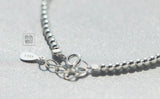 925 Sterling Silver Rose Quartz & Red Garnet Bead Bracelet