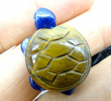 Natural Stone Gemstone Turtle Pendant for Diy Jewelry Making Necklace