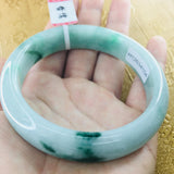 Light Green Jadeite Bracelet + 54-61mm Women's Jewelry Gift