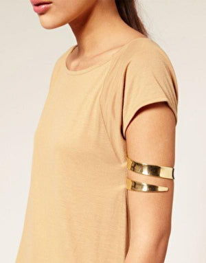 Punk Wide Arm Cuff Bracelet Bangle Upper Armlet Armband Jewelry Women Men