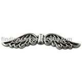 60pcs Large Angel Wings Pewter Beads Charm