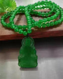 Green Guanyin Jade Pendant Necklace for Men and Women