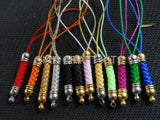 120pcs Mixed Colors Cell Phone Strap Lanyard Keychain Zipper Pull