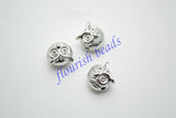 10mm Owl Metal Charm Spacer Beads DIY Jewelry Findings 50pc/Lot