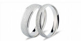 Matte Stainless Steel Couple Rings