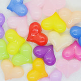 Acrylic Heart Beads for DIY Jewelry and Crafts