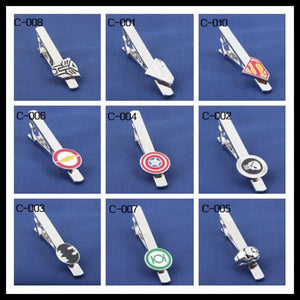 Superhero Novelty Tie Clip Set of 15