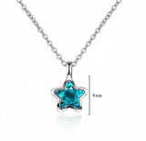 925 Silver Star Pendant Necklace for Women, Birthday Gift, Fine Jewelry