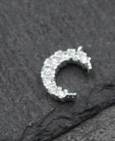 925 Silver Zircon Paved Charms Dangle Pendants DIY Jewelry Findings