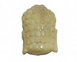 Buddha Head Natural Coral Pendant - 20-30mm Carved Stone
