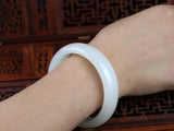Natural Hetian Jade Bracelet 54-64mm Princess Jewelry Gift