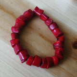 Red Coral Bracelet Healing Gemstone Fine Jewelry Bangle