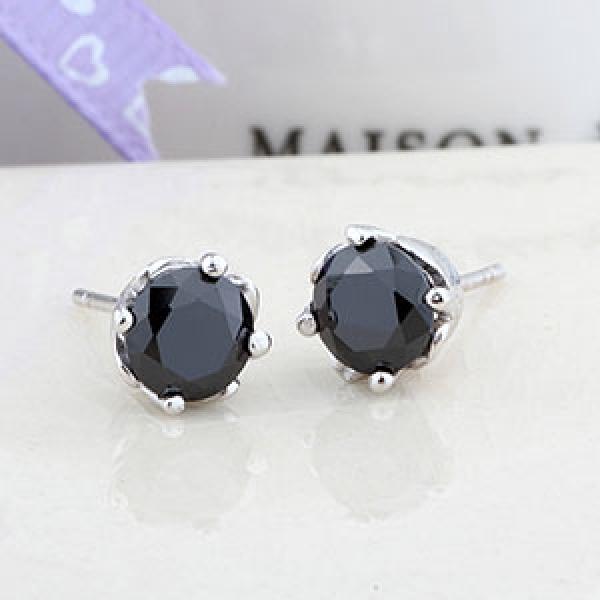 CZ Stones Stud Earrings for Women in 925 Sterling Silver Jewelry
