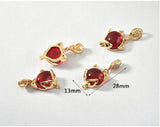 Fox Shape Copper Floating Locket Charms DIY Jewelry