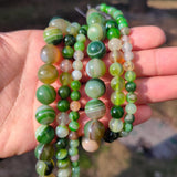 Gray Smoky Agates Beads Round Loose Beads for Jewelry Making DIY