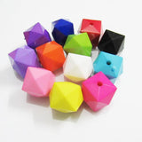 Acrylic Solid Faceted Cube Beads For Jewelry Making