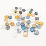50Pcs 12mm Glass Beads & Crystal Cross Pendant Set for DIY Earrings Necklace