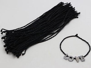 Braided Lucky String Bracelet Cord for Charm - Pack of 50