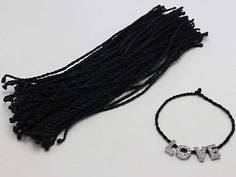 Braided Lucky String Bracelet Cord for Charm - Pack of 50