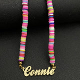 Boho Beach Rainbow Beaded Choker for Women