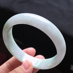 Zheru Jewelry Natural Burmese Jade 54-64mm Bracelet