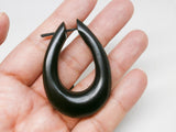Oval Wooden Earrings for Men or Women