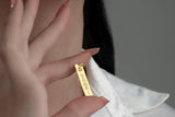 Personalized Music Code Necklace - Engraved Bar Necklace - Birthday Gift
