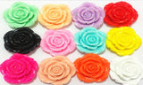 Resin Flower Beads 42MM Mix Colors 50pcs