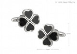 Sunnylink Men's Four-leaf Clover Cufflinks L1105 18mm