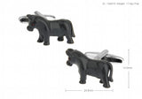 Sunnylink Men's Gray Horse Animal Cufflinks for shirt L1143