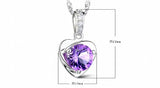 2CT Heart Cut Moissanite Necklace 925 Sterling Silver Solitaire Pendant