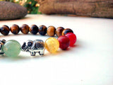 Elephant Buddha Chakra Bracelet for Yoga Meditation