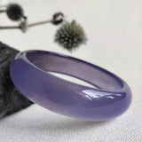 Zheru Agate Chalcedony 54-64mm Purple Bangle Princess Gift