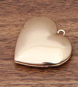 10pcs 27mm Heart Frame Photo Locket Pendant Charms DIY Necklace Jewelry