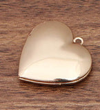 10pcs 27mm Heart Frame Photo Locket Pendant Charms DIY Necklace Jewelry