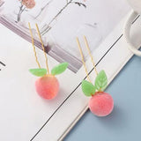 Rabbit Peach Hairpin Hanfu Hair Clip for Girls